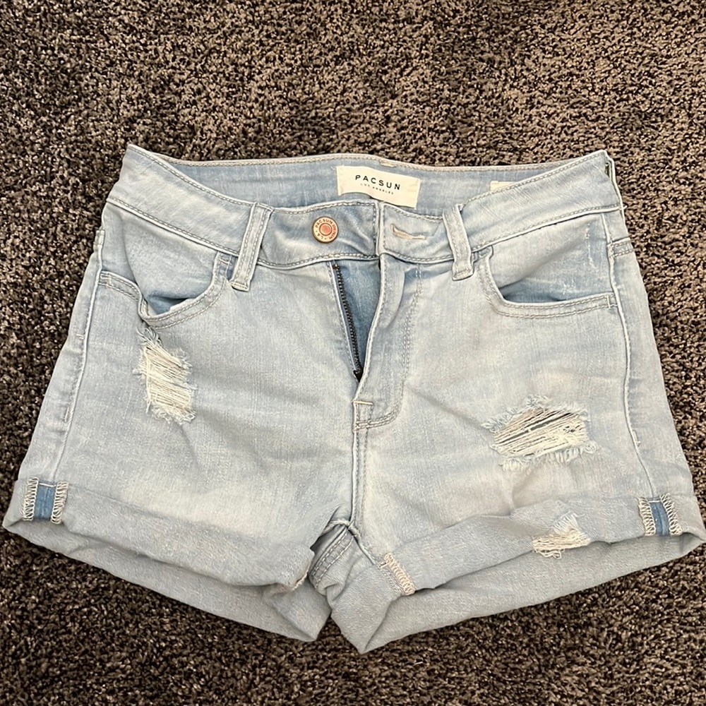 Pacsun lightwash jean shorts